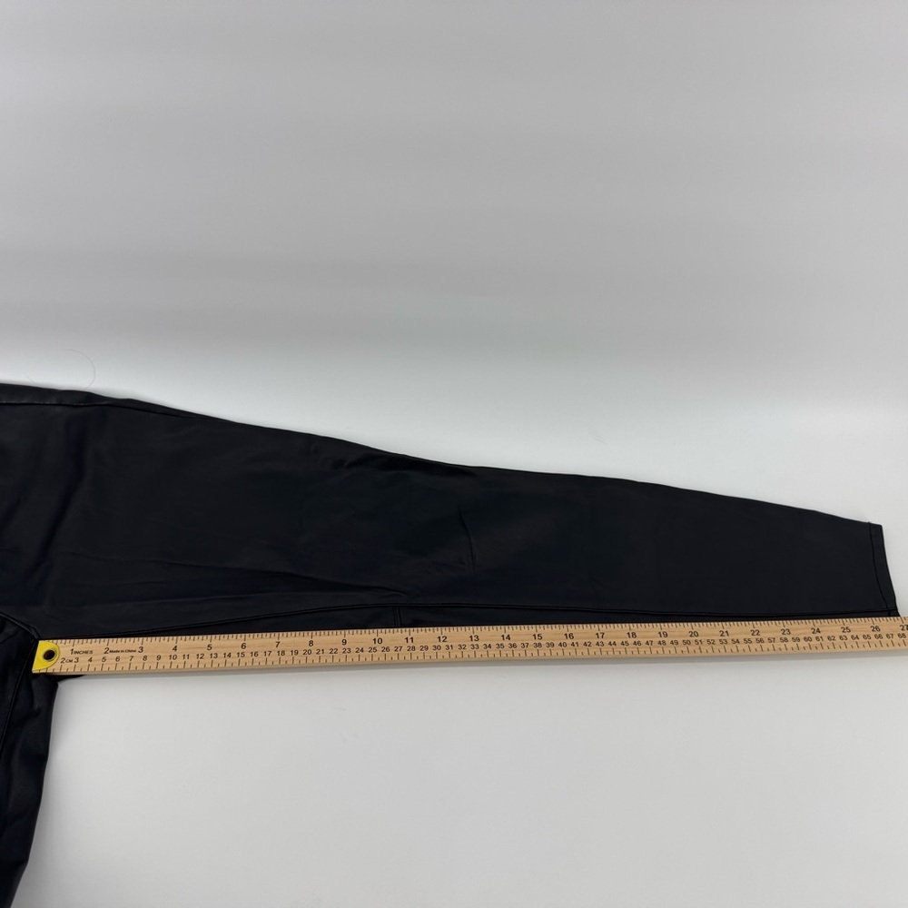 Free People Vegan Leather High Rise Pant Black Women's Sz 28 - Picture 12 of 13